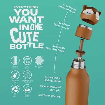 Bestie Trinkflasche 475ml Fuchs - ASOBU®